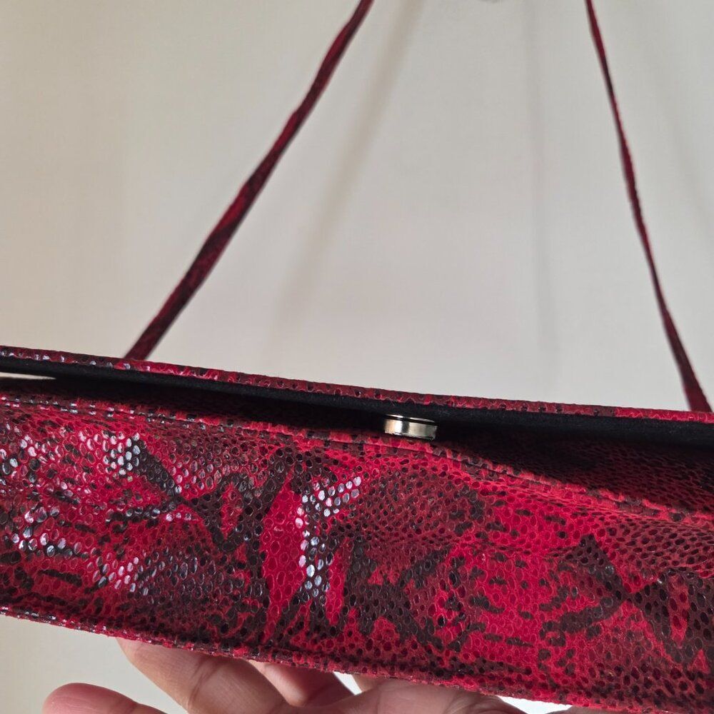 EUC DESIGNER CARLA MANCINI LEATHER HANDBAGS SNAKESKIN - Picture 9 of 14